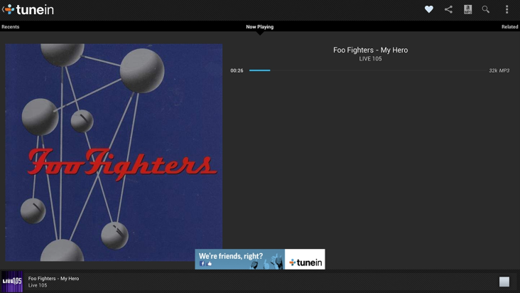 TuneIn Radio screenshot