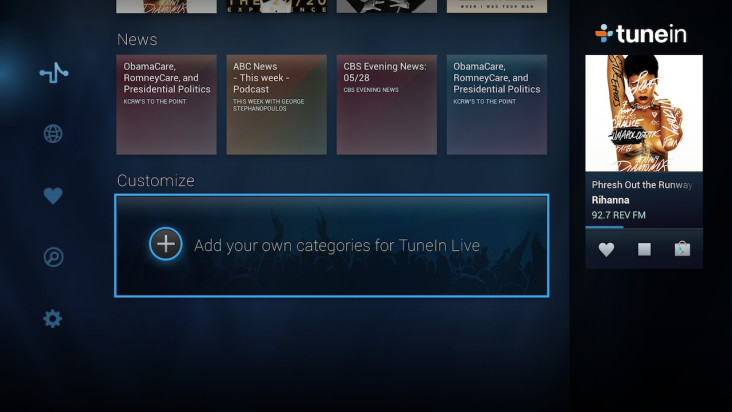 TuneIn Radio screenshot