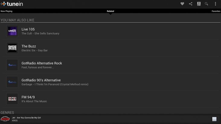 TuneIn Radio screenshot
