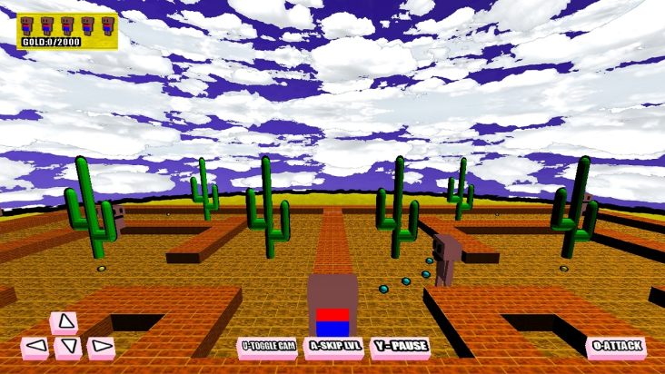 Attack of the Naked Blockheads 3D screenshot