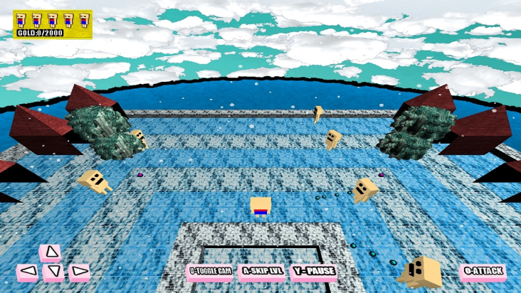 Attack of the Naked Blockheads 3D screenshot