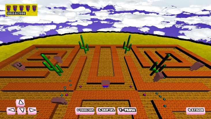 Attack of the Naked Blockheads 3D screenshot