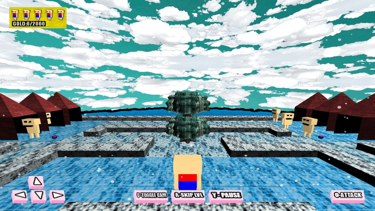 Attack of the Naked Blockheads 3D screenshot