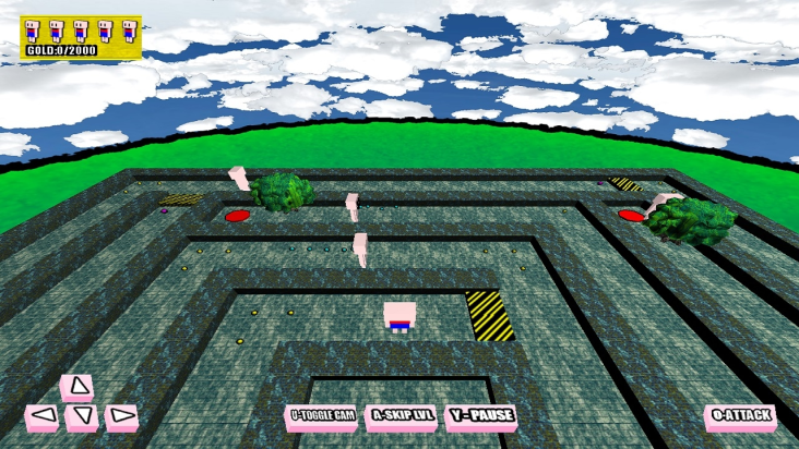 Attack of the Naked Blockheads 3D screenshot