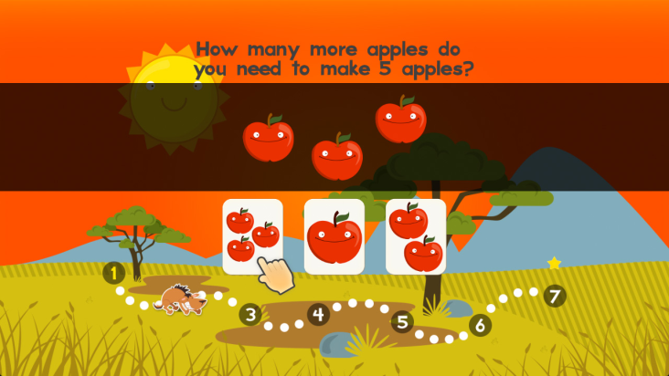 123 Animal First Grade Math Games for Kids screenshot