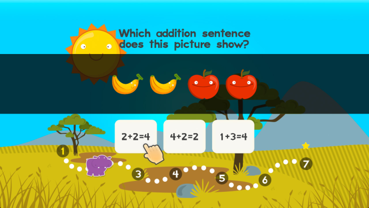123 Animal First Grade Math Games for Kids screenshot