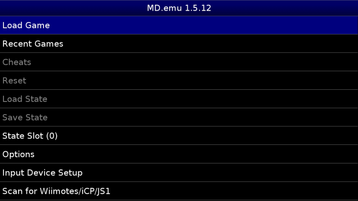 MD.emu screenshot