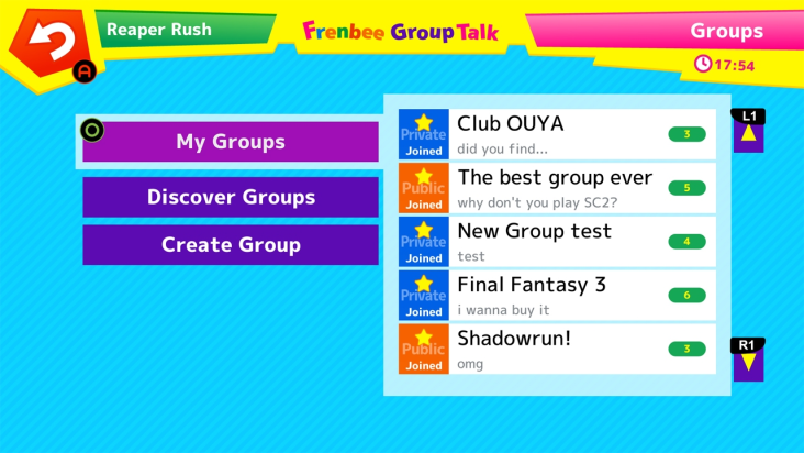 Frenbee GroupTalk screenshot