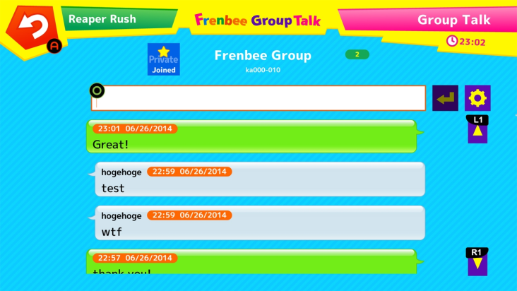 Frenbee GroupTalk screenshot