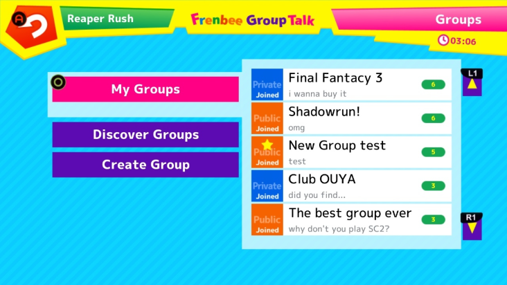 Frenbee GroupTalk screenshot
