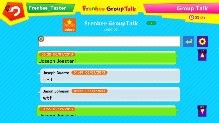 Frenbee GroupTalk screenshot