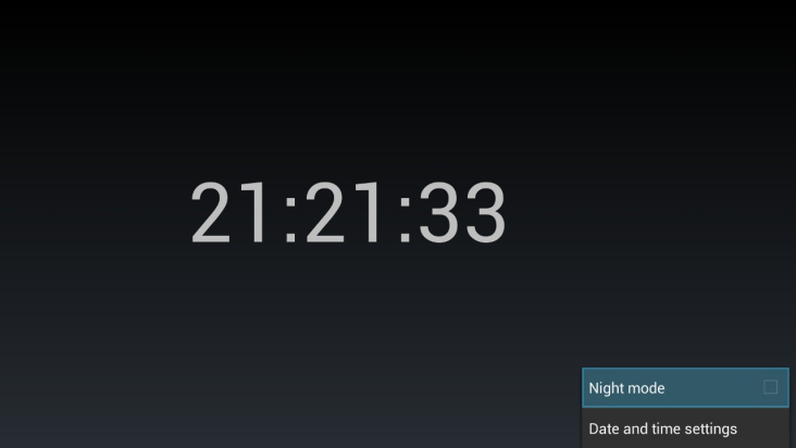 Clock screenshot