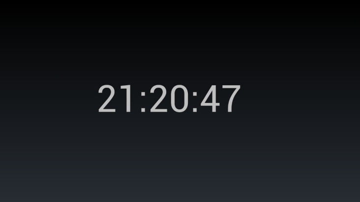 Clock screenshot