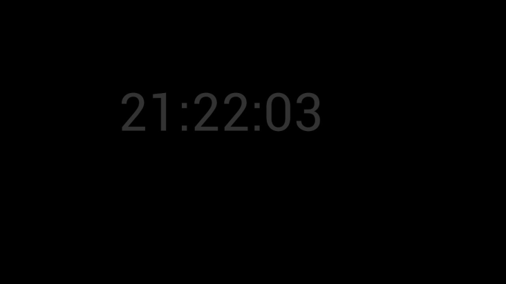 Clock screenshot