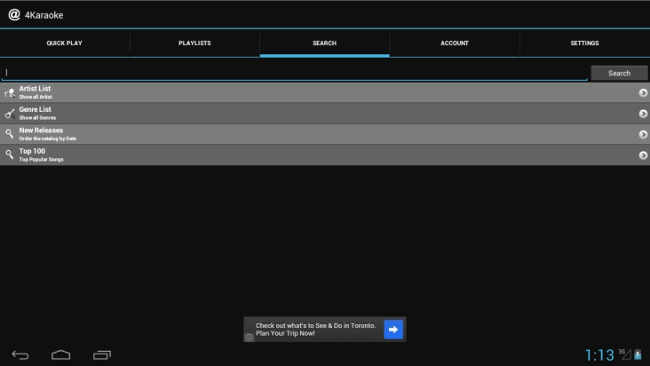 FourKaraoke for OUYA screenshot