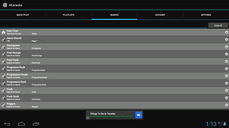FourKaraoke for OUYA screenshot