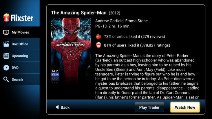 Flixster screenshot