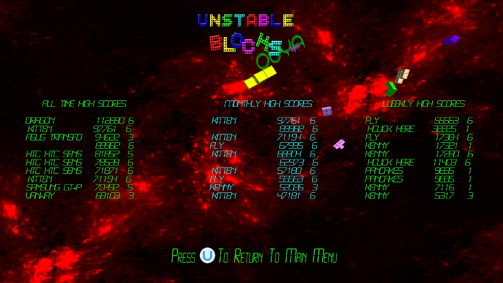 Unstable Blocks screenshot