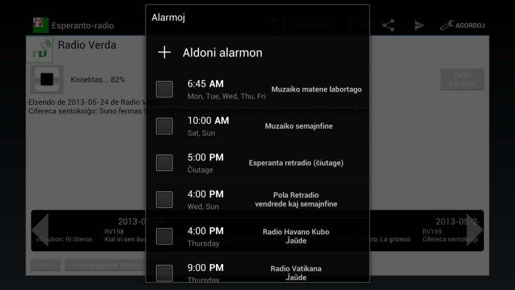 Esperanto-radio Muzaiko screenshot