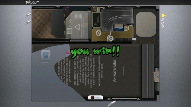 Padcut screenshot