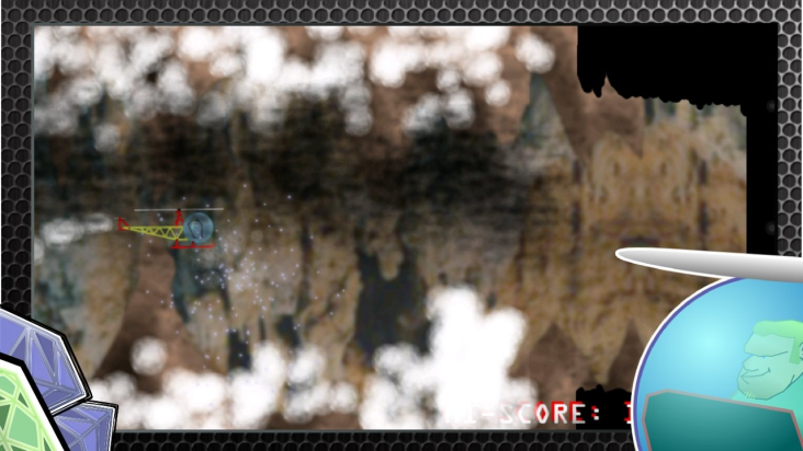 Helicopter. Escape the cave screenshot