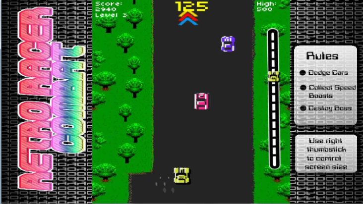 Retro Racer Combat screenshot
