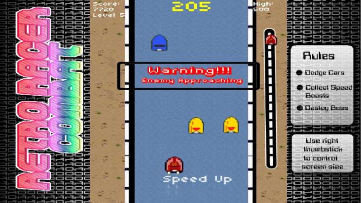 Retro Racer Combat screenshot