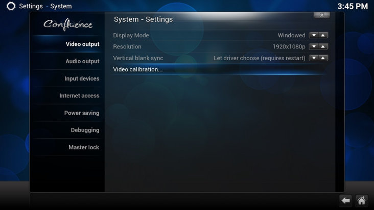 XBMC on OUYA screenshot