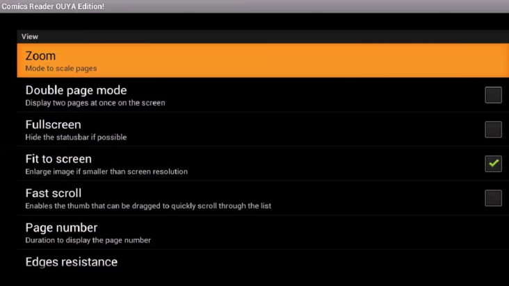 Comics Reader OUYA Edition! screenshot