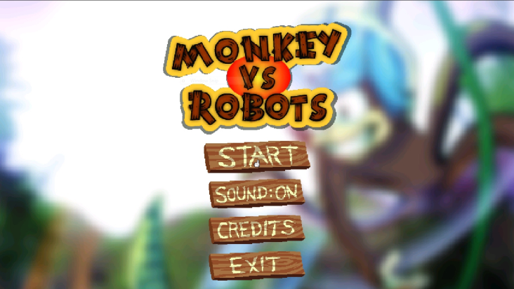 Monkey vs Robots screenshot
