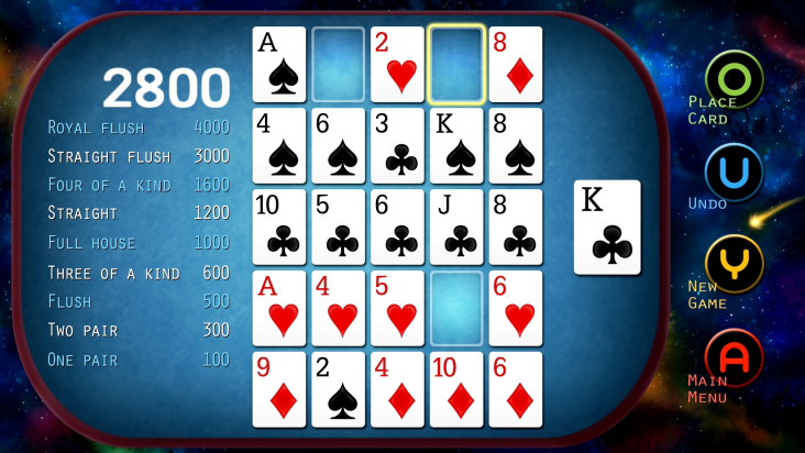 Poker Solitaire screenshot