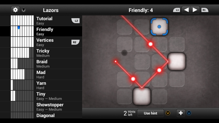 Lazors screenshot