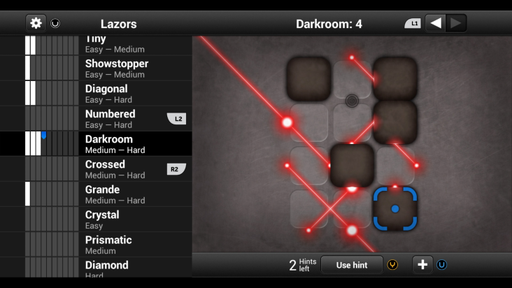 Lazors screenshot