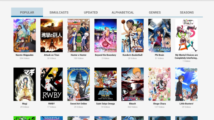 Crunchyroll screenshot