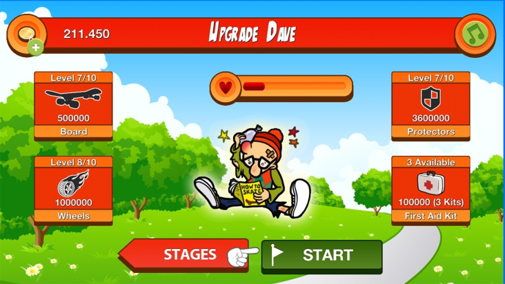 Skater Dave - Downhill Skating screenshot