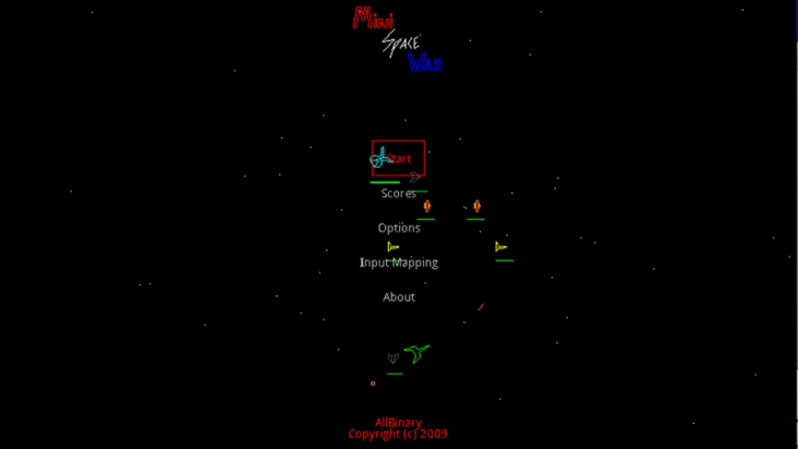 MiniSpaceWar w/Vectors screenshot