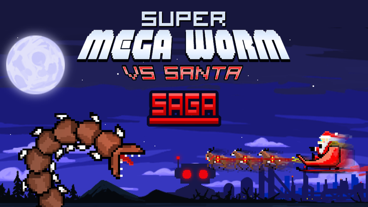Super Mega Worm Vs Santa Saga icon
