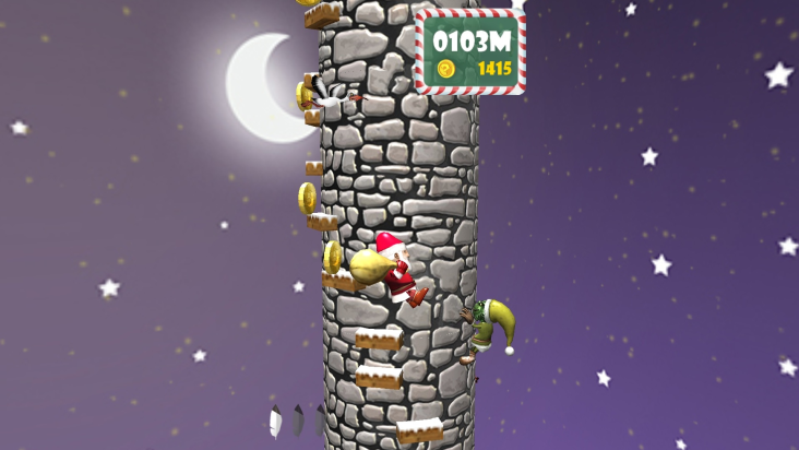 Santa Jump 3D screenshot
