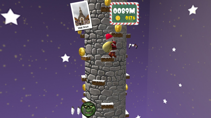 Santa Jump 3D screenshot