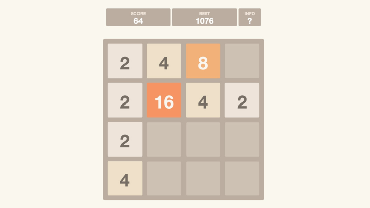 2048 screenshot