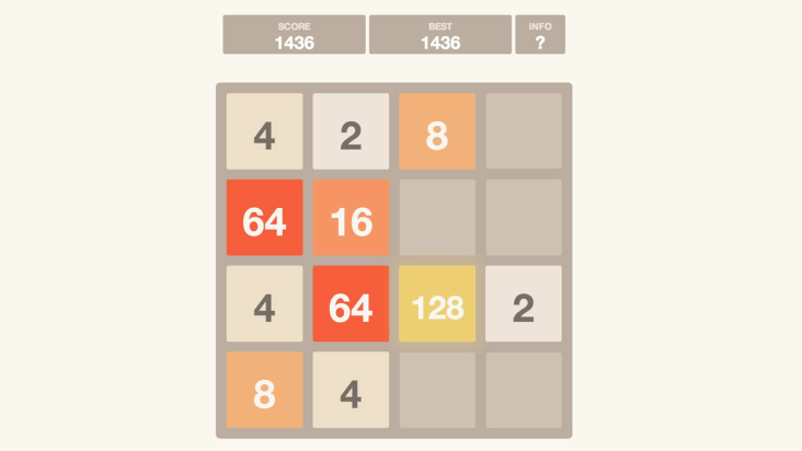 2048 screenshot