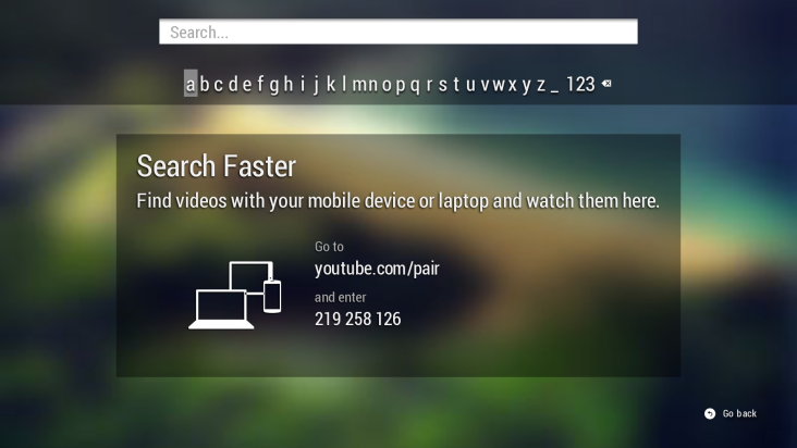 YouTube on OUYA screenshot