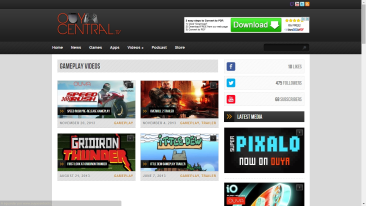OuyaCentral App screenshot