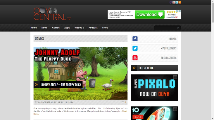 OuyaCentral App screenshot