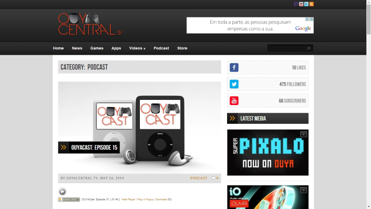 OuyaCentral App screenshot