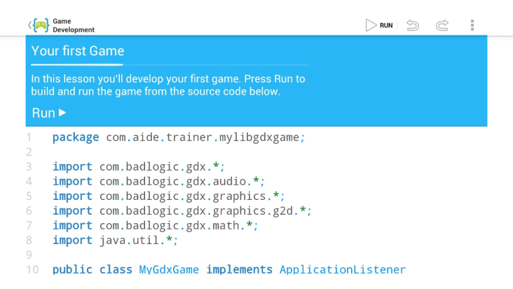 AIDE for OUYA screenshot