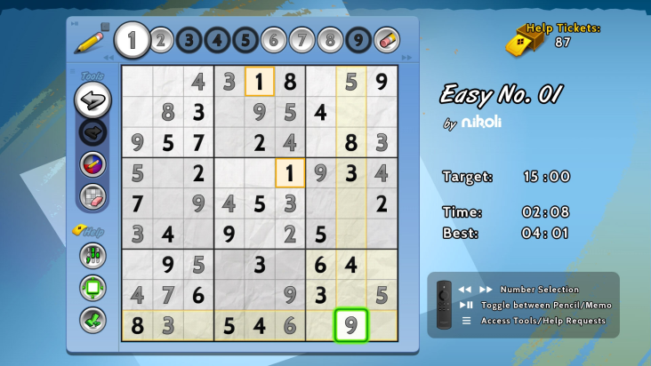 Nikoli Sudoku screenshot