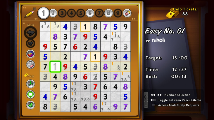Nikoli Sudoku screenshot