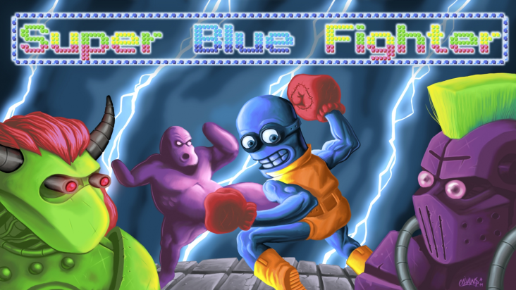 Super Blue Fighter screenshot