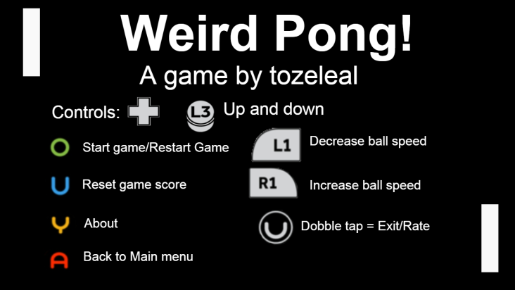 Weird pong screenshot